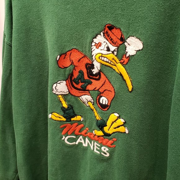Vintage Miami Canes Team Edition Sweater Sz XL - Picture 5 of 7